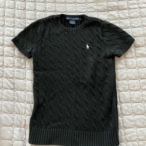 Ralph Lauren Cable Knit Black Sweater - size medium
